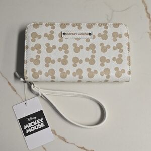 Disney Mickey Mouse Cream and Tan Wallet